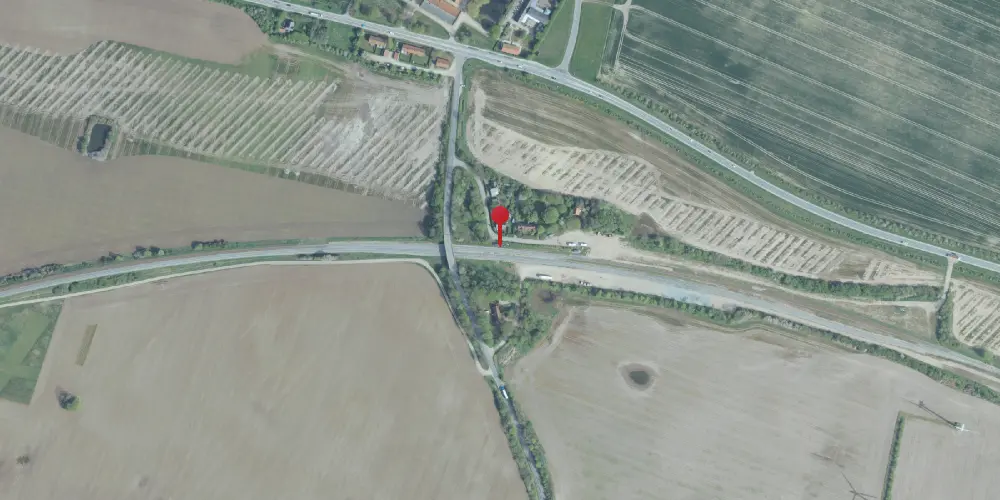 Historisk kort over Værslev Teknisk Station