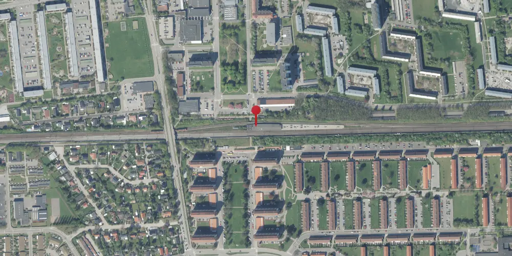 Historisk kort over Brøndbyøster S-togstrinbræt Historisk kort over Brøndbyøster S-togstrinbræt