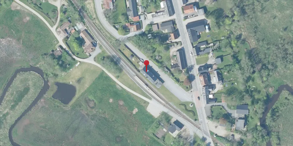 Historisk kort over Bækmarksbro Station Historisk kort over Bækmarksbro Station