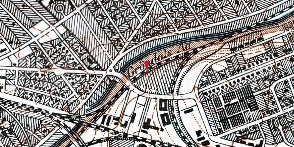 Historisk kort over C.F. Richs Vej S-togstrinbræt Historisk kort over C.F. Richs Vej S-togstrinbræt