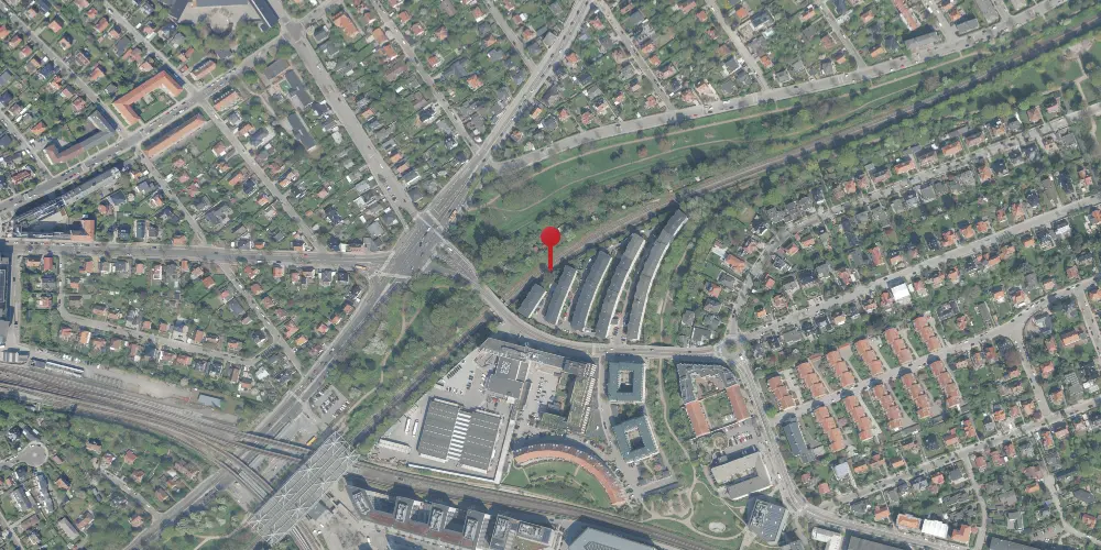 Historisk kort over C.F. Richs Vej S-togstrinbræt Historisk kort over C.F. Richs Vej S-togstrinbræt