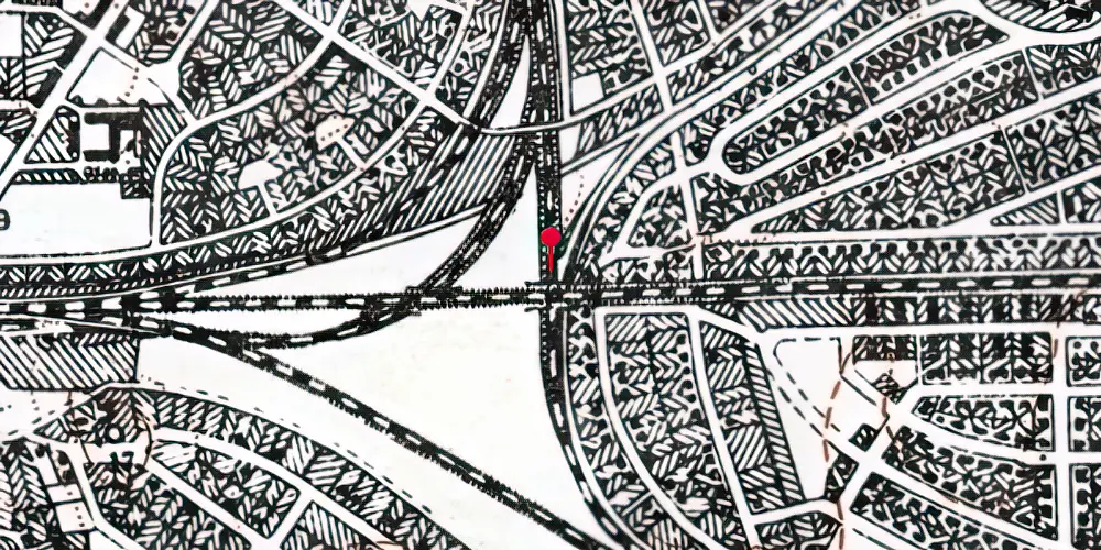 Historisk kort over Danshøj Trinbræt