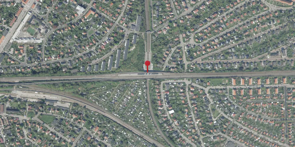 Historisk kort over Danshøj Trinbræt