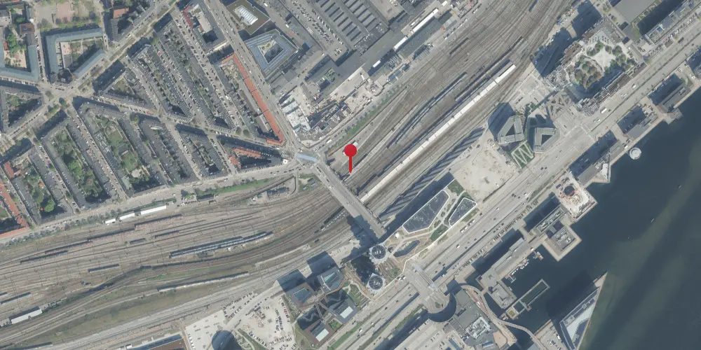 Historisk kort over Dybbølsbro S-togstrinbræt