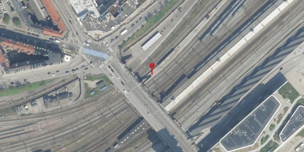 Historisk kort over Dybbølsbro S-togstrinbræt