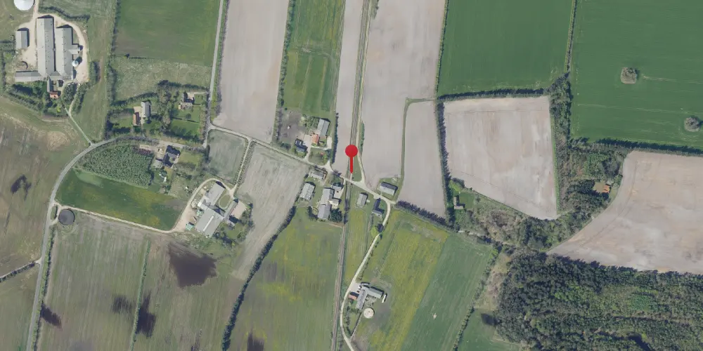 Historisk kort over Dyreby Trinbræt