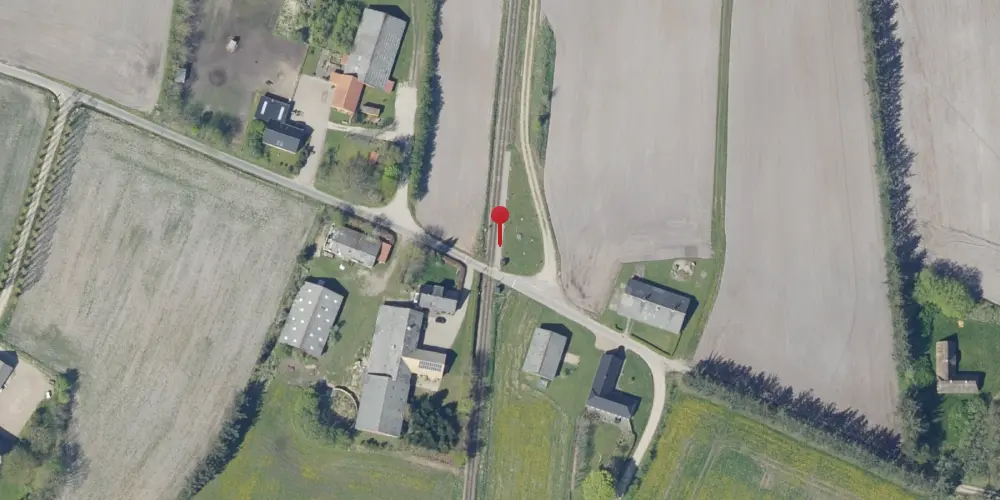 Historisk kort over Dyreby Trinbræt