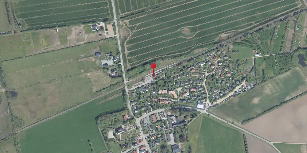 Historisk kort over Dyssekilde Station