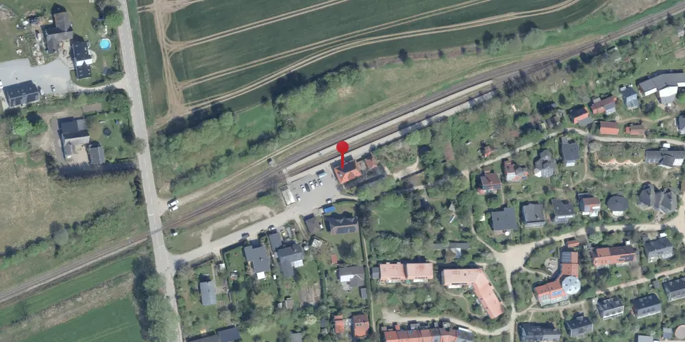 Historisk kort over Dyssekilde Station