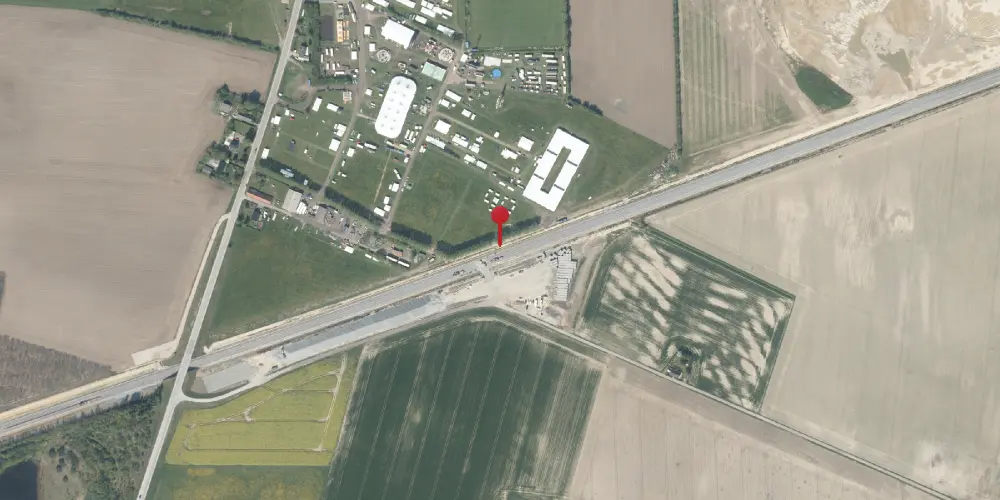 Historisk kort over Døllefjelde Musse Trinbræt