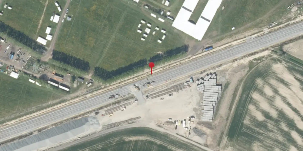 Historisk kort over Døllefjelde Musse Trinbræt