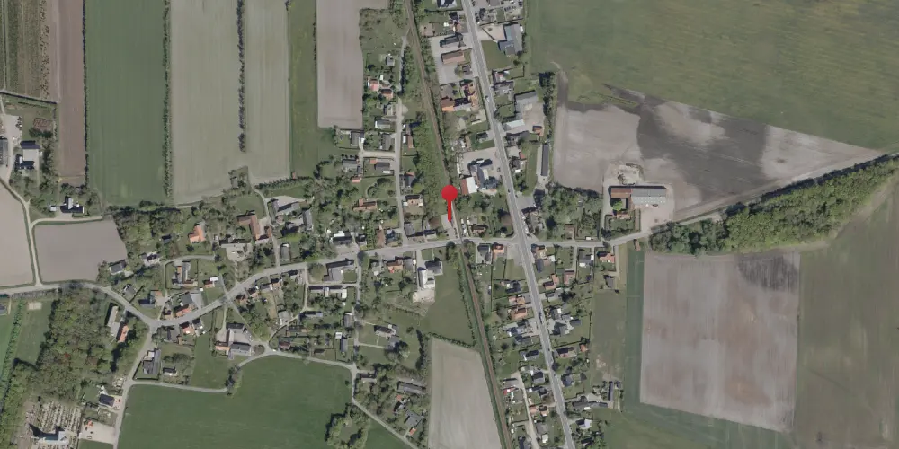 Historisk kort over Døstrup (Sønderjylland) Station [1887-1967]