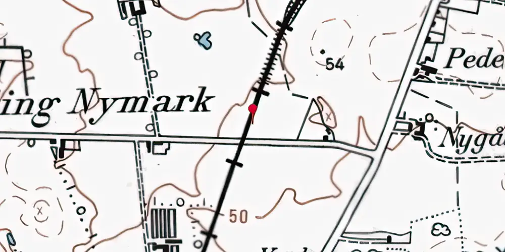 Historisk kort over Egelund Trinbræt Historisk kort over Egelund Trinbræt