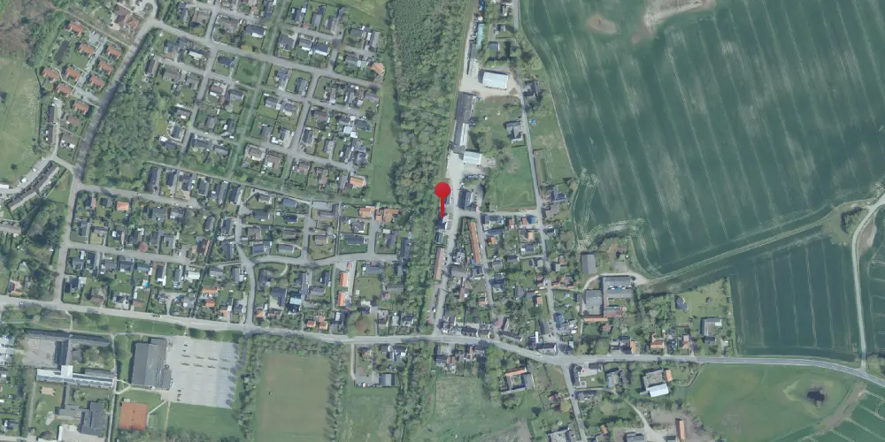 Historisk kort over Jerslev Station