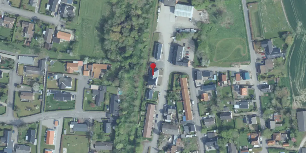 Historisk kort over Jerslev Station