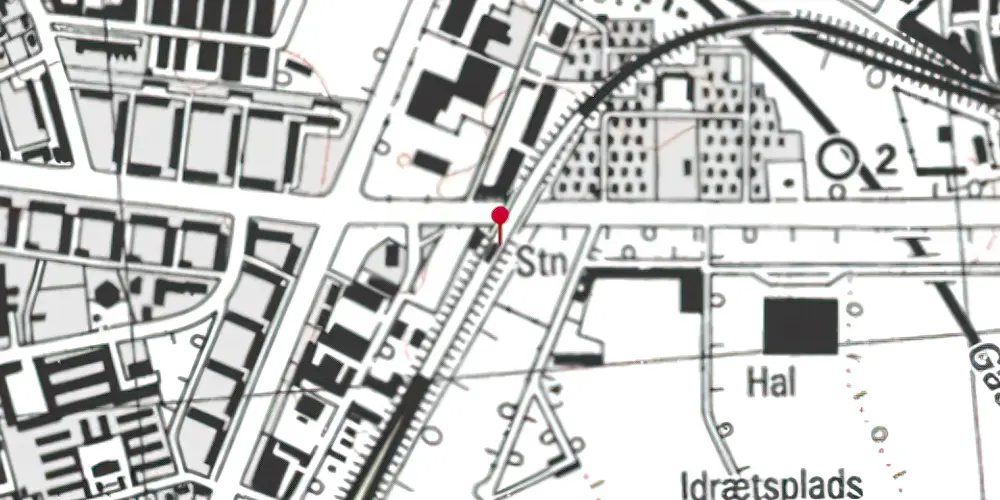 Historisk kort over Ellebjerg Station Historisk kort over Ellebjerg Station