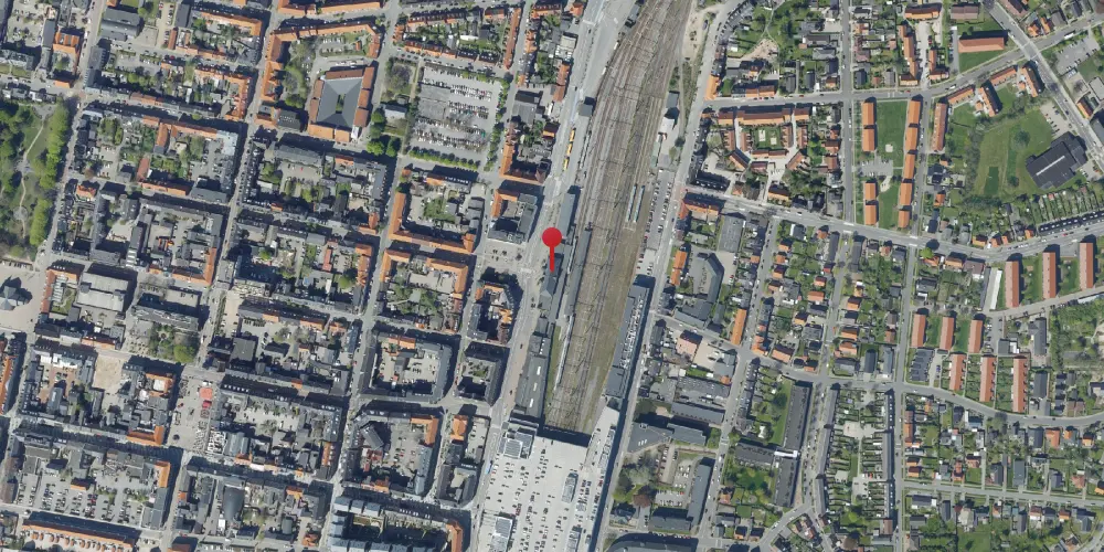 Historisk kort over Esbjerg Station Historisk kort over Esbjerg Station