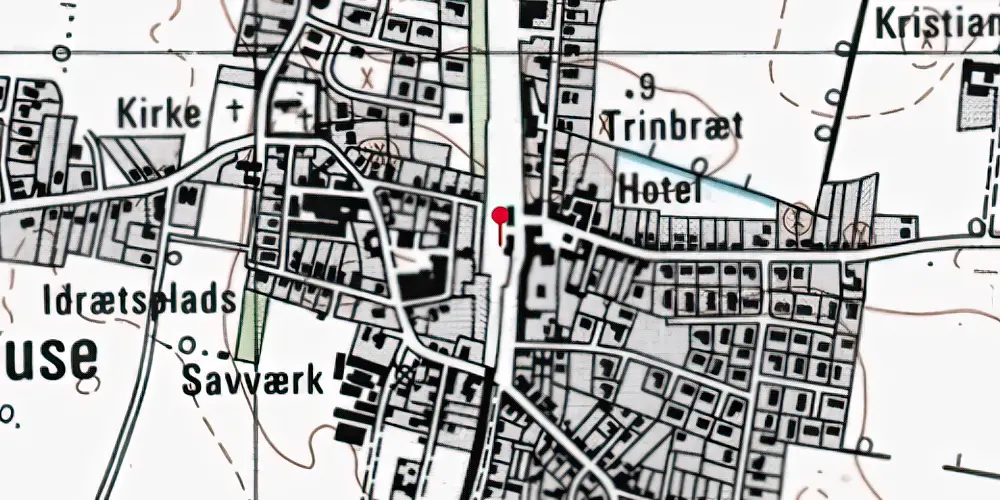 Historisk kort over Eskilstrup Trinbræt