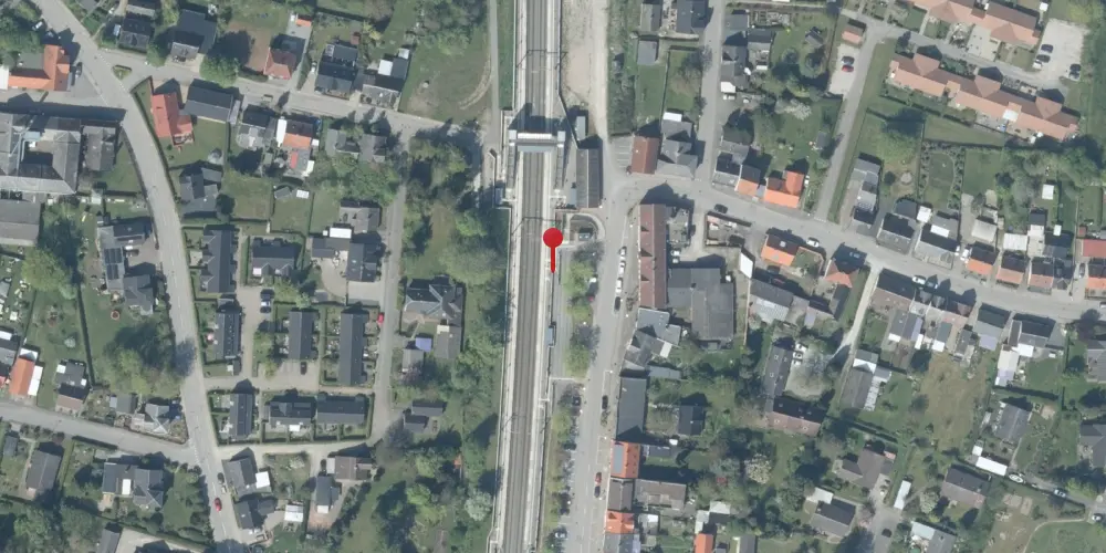 Historisk kort over Eskilstrup Trinbræt