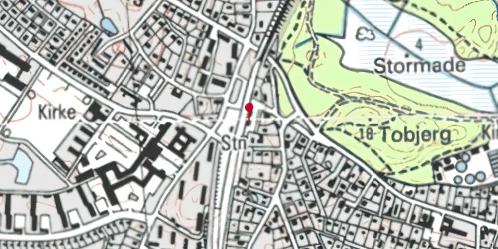 Historisk kort over Espergærde Station