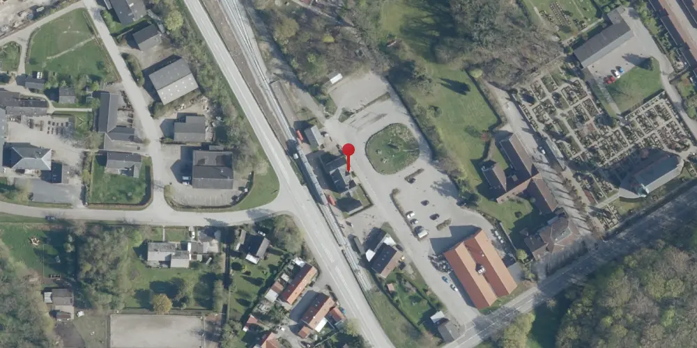 Historisk kort over Faxe Ladeplads Station