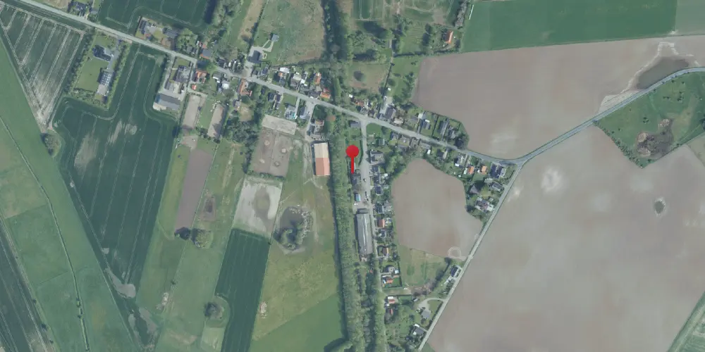 Historisk kort over Store Fuglede Station