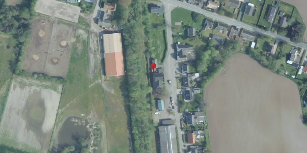 Historisk kort over Store Fuglede Station