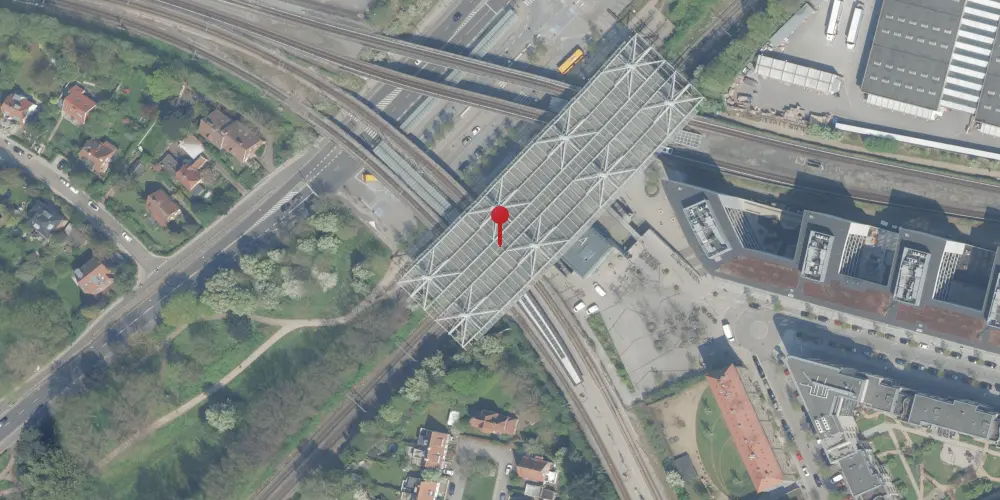 Historisk kort over Flintholm Station