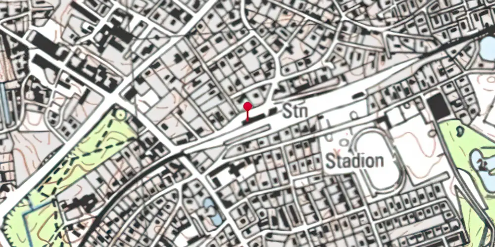 Historisk kort over Fredensborg Station Historisk kort over Fredensborg Station