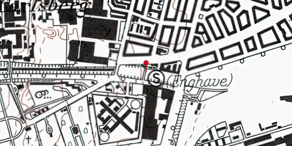 Historisk kort over Frederiksberg Trinbræt