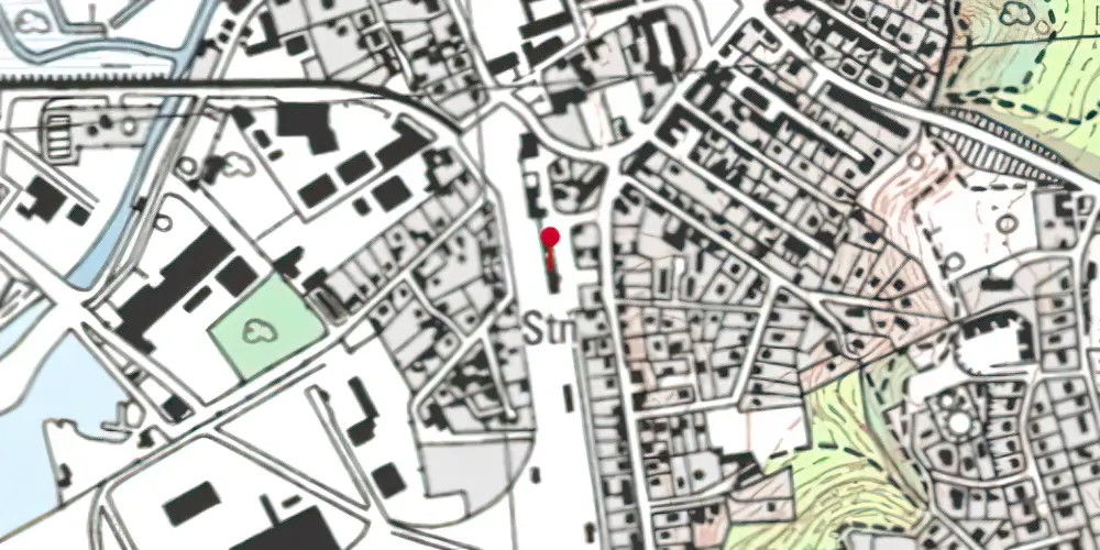 Historisk kort over Frederiksværk Station Historisk kort over Frederiksværk Station