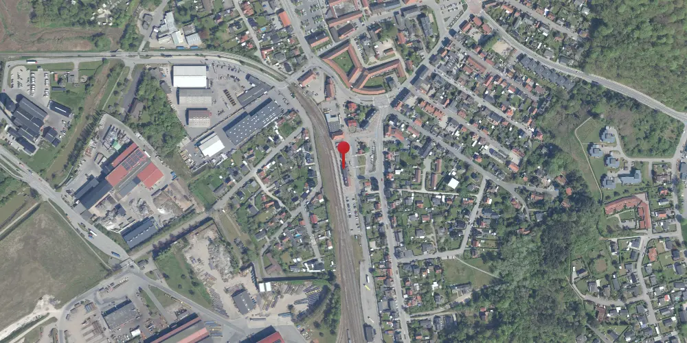 Historisk kort over Frederiksværk Station Historisk kort over Frederiksværk Station