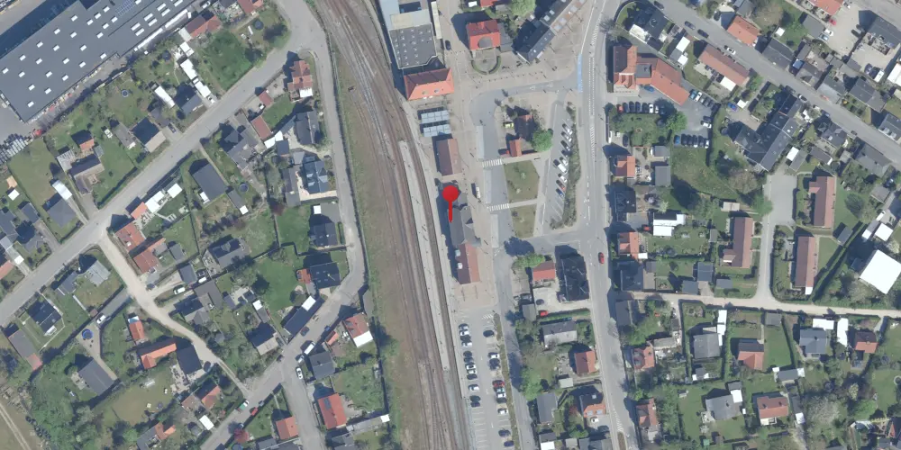 Historisk kort over Frederiksværk Station Historisk kort over Frederiksværk Station