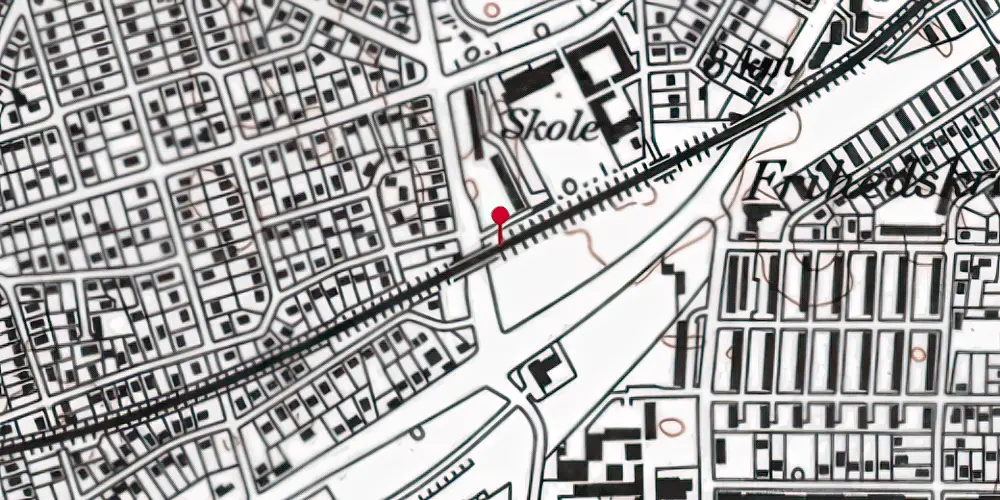 Historisk kort over Friheden S-togstrinbræt