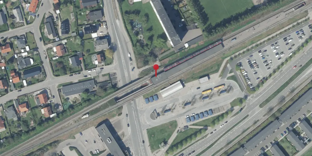 Historisk kort over Friheden S-togstrinbræt