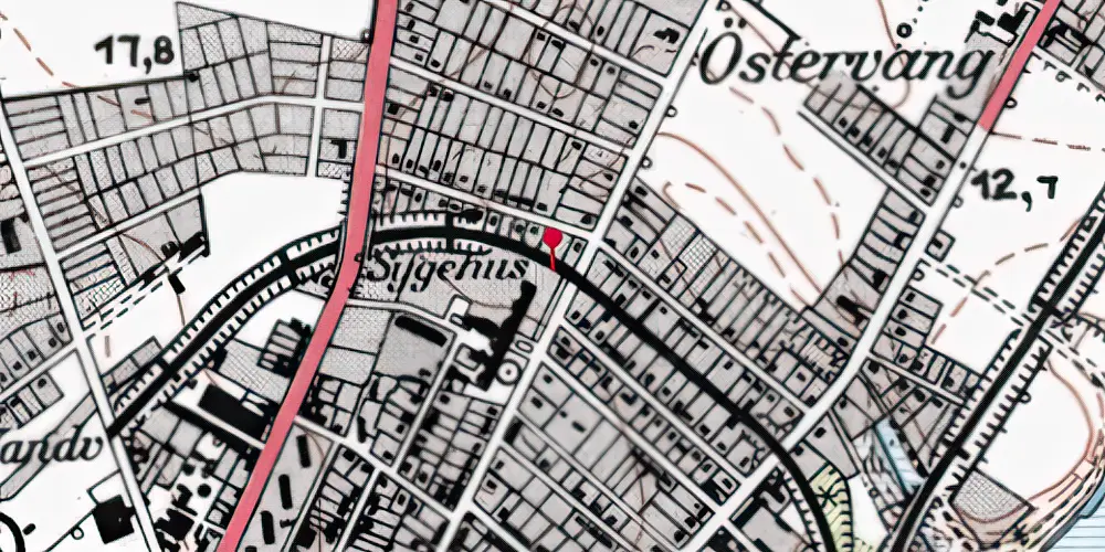 Historisk kort over Frisvadvej Trinbræt