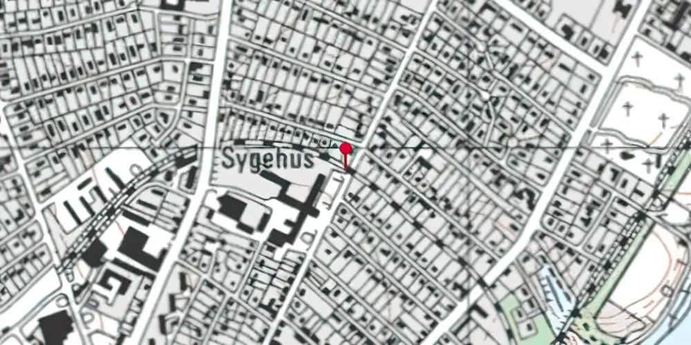 Historisk kort over Frisvadvej Trinbræt