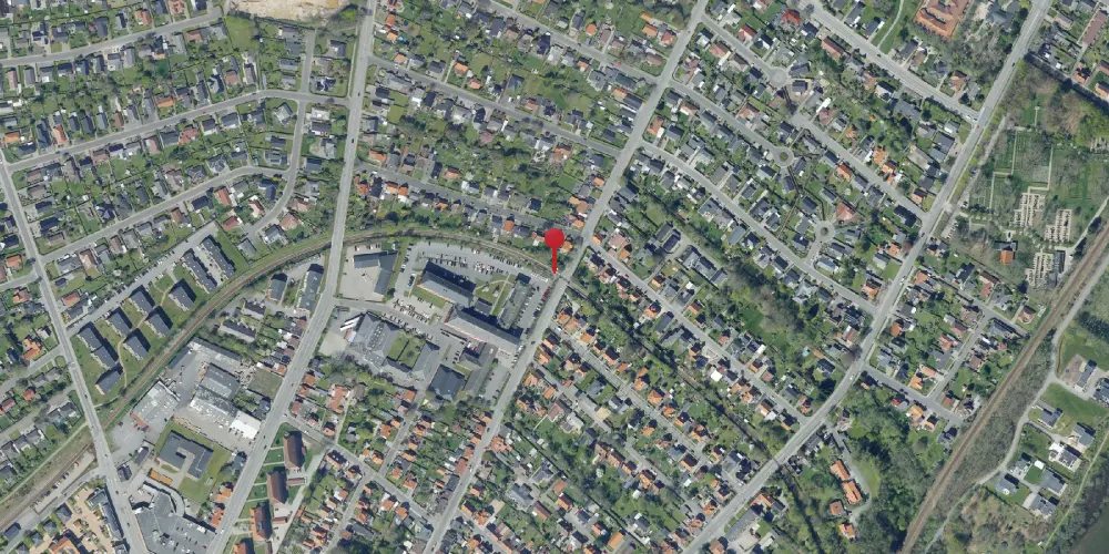 Historisk kort over Frisvadvej Trinbræt