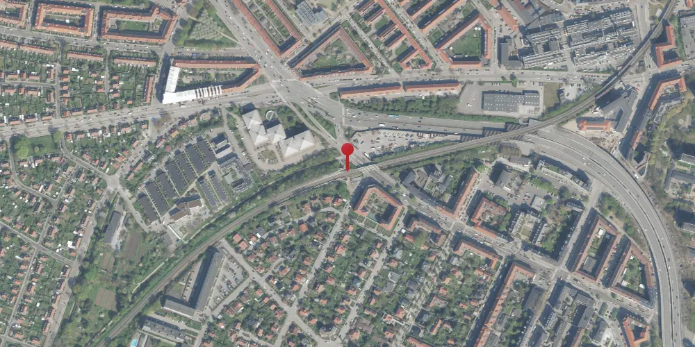 Historisk kort over Fuglebakken S-togstrinbræt