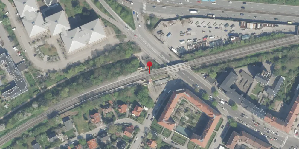 Historisk kort over Fuglebakken S-togstrinbræt