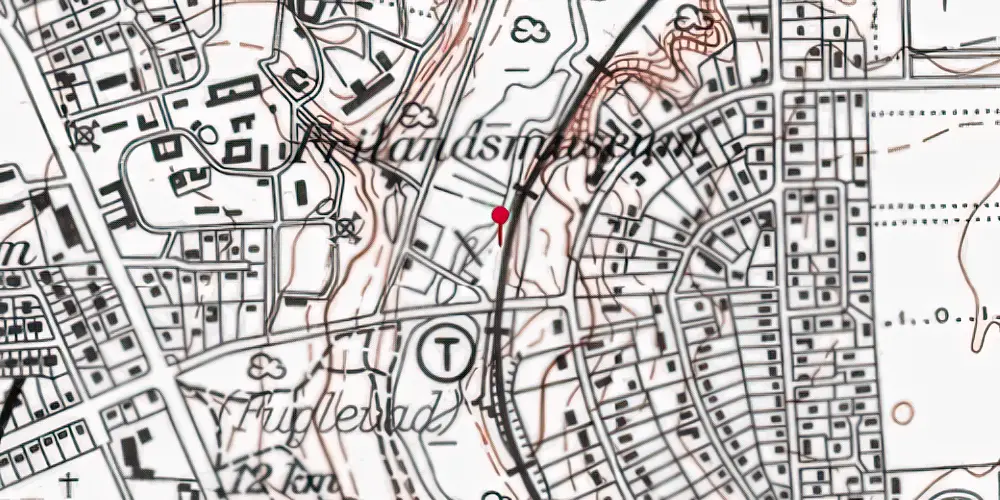 Historisk kort over Fuglevad Holdeplads Historisk kort over Fuglevad Holdeplads