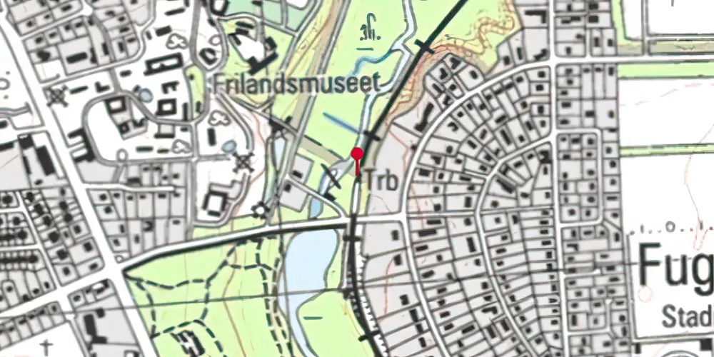 Historisk kort over Fuglevad Holdeplads Historisk kort over Fuglevad Holdeplads