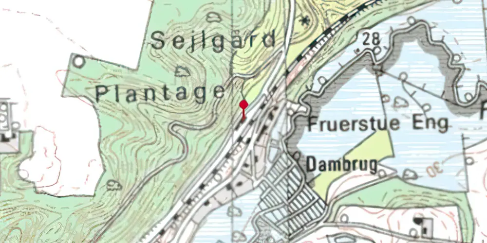 Historisk kort over Funder Station