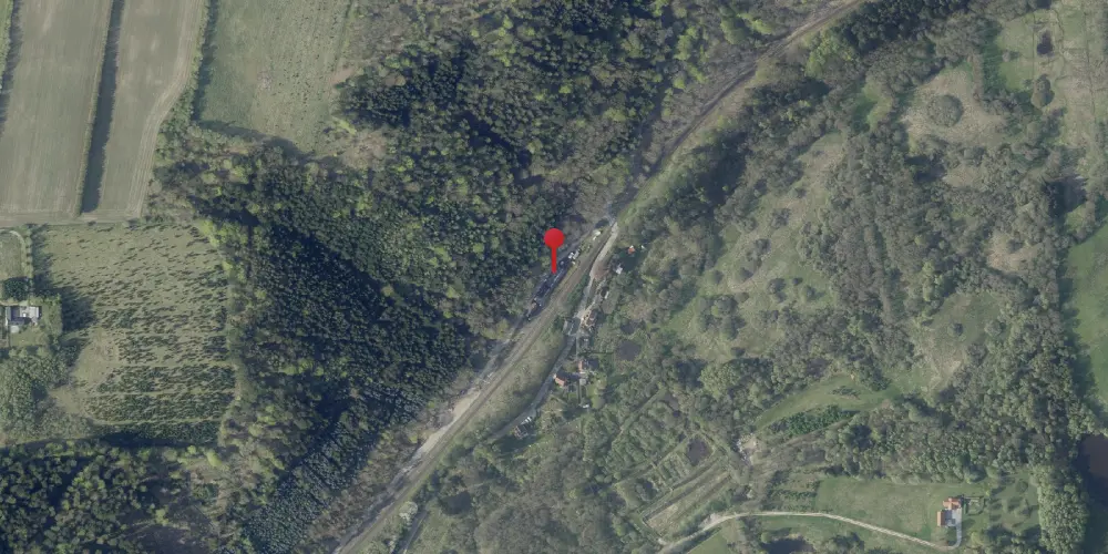 Historisk kort over Funder Station