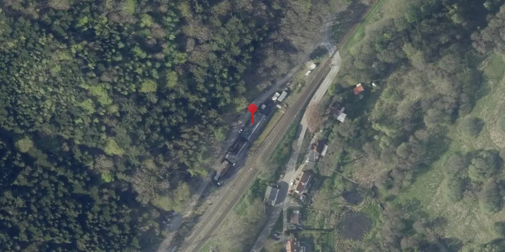 Historisk kort over Funder Station