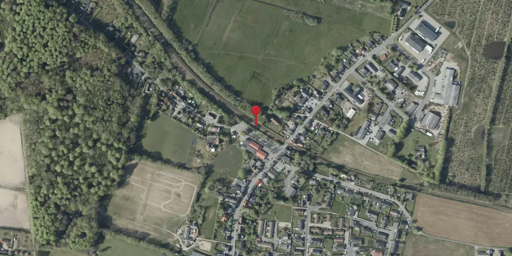 Historisk kort over Gadbjerg Trinbræt