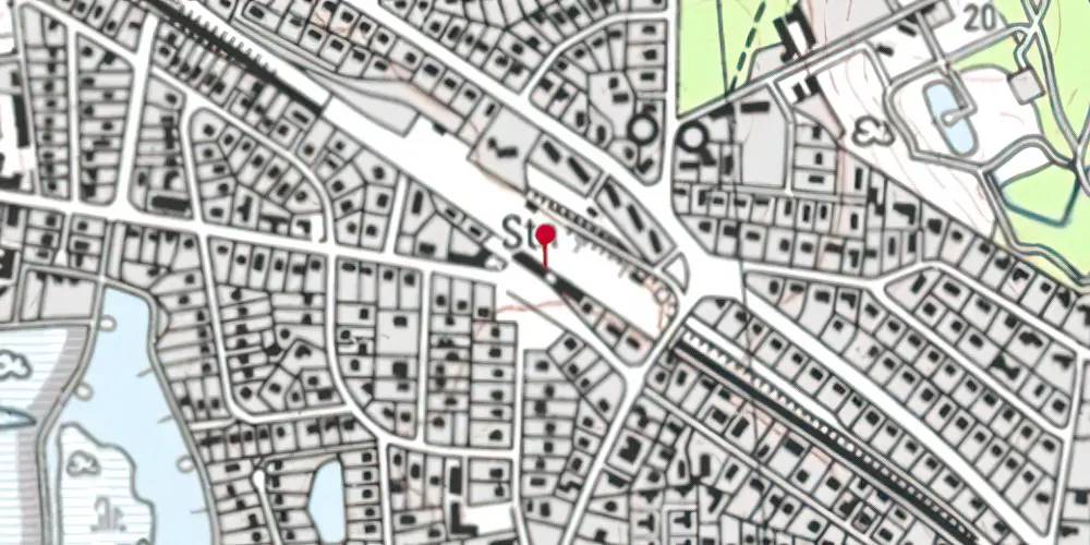 Historisk kort over Gentofte Station Historisk kort over Gentofte Station