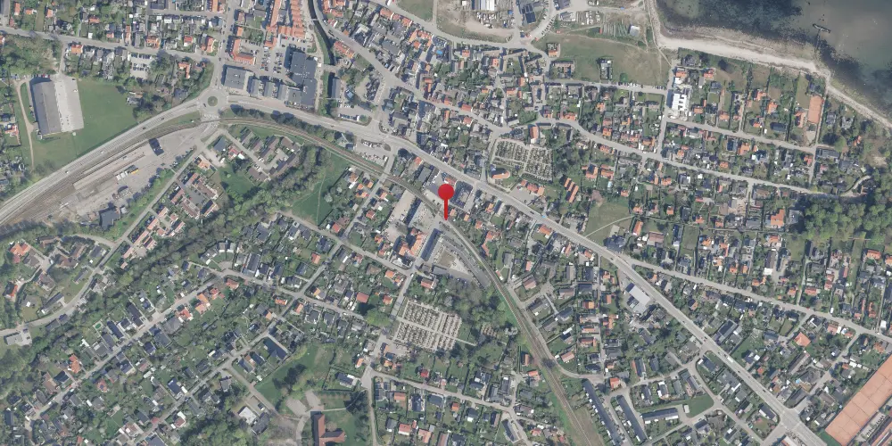 Historisk kort over Gilleleje Øst Trinbræt