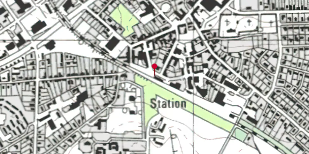 Historisk kort over Give Station