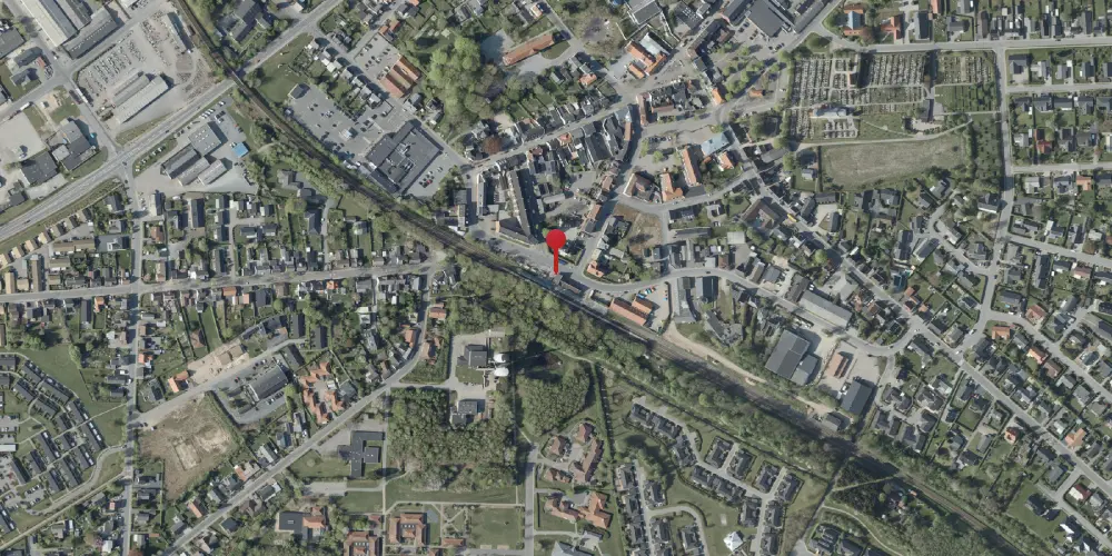 Historisk kort over Give Station